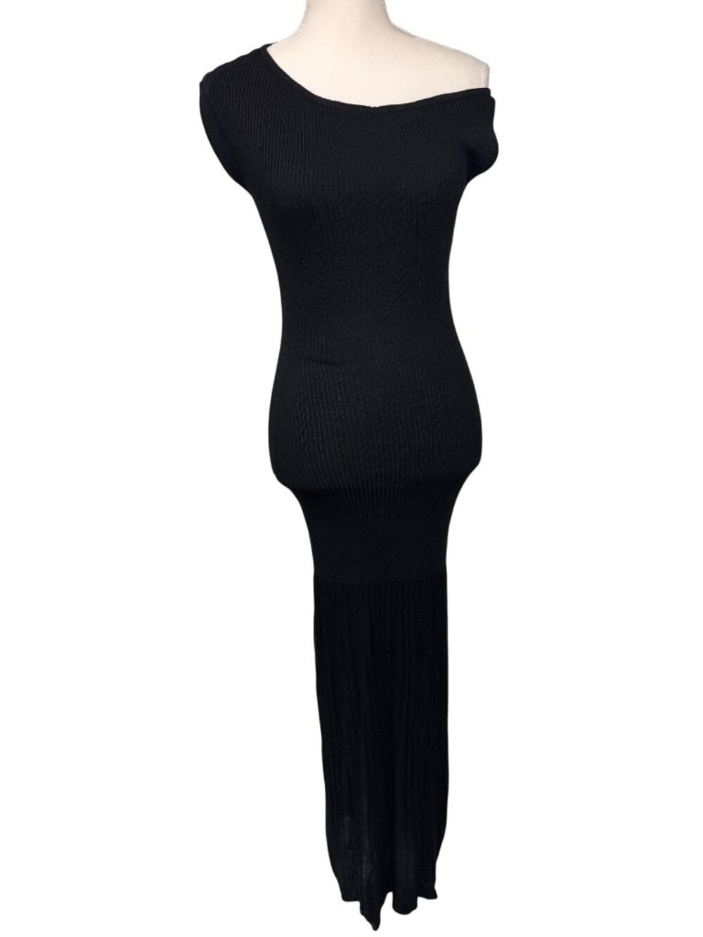 4th & Reckless Nyola Knit Dress in Black XSmall New Womens Maxi Long Gown - Picture 4 of 9